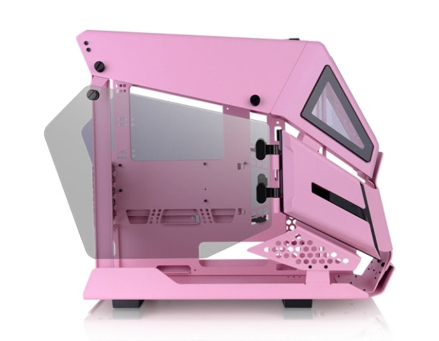 Thermaltake AH T200 Tempered Glass Micro-ATX Case - Pink